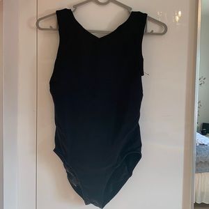 Black dance leotard